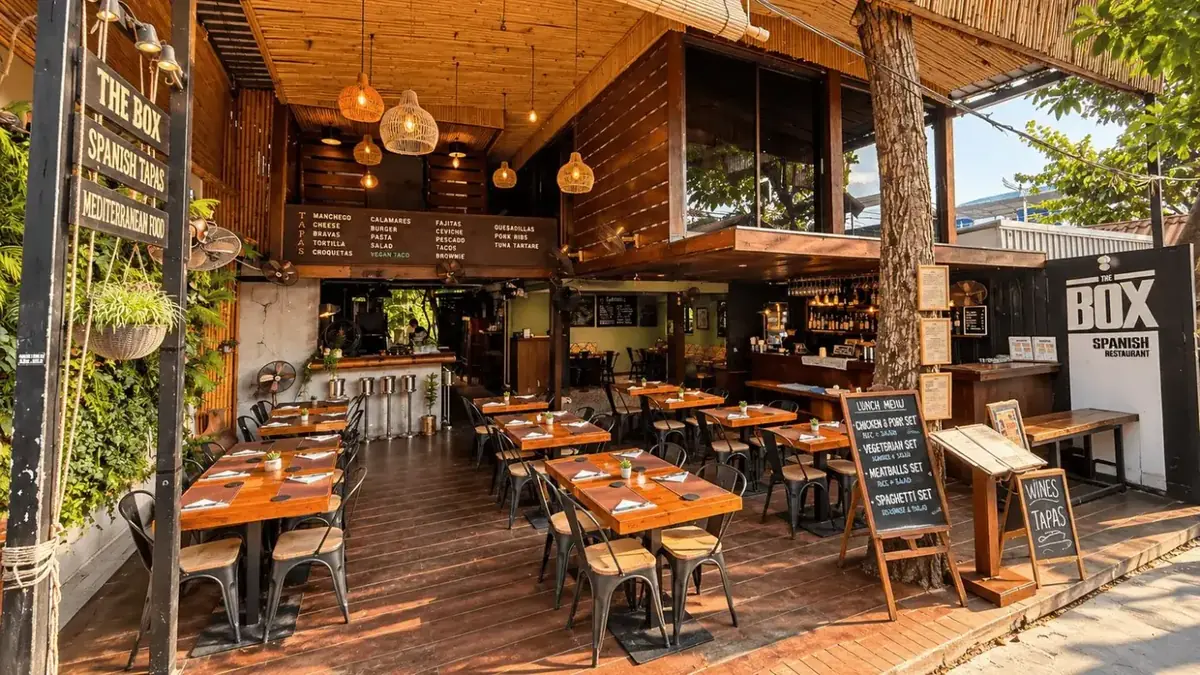 The Box restaurant front on Walking Street